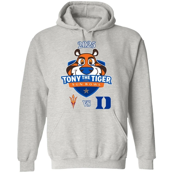 Tony The Tiger Sun Bowl 2025 Arizona State Sun Devils Vs Duke Blue Devils Hoodie - Image 9