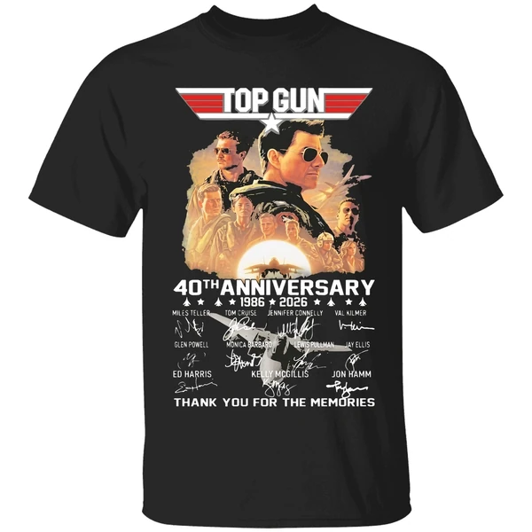 Top Gun 40th Anniversary 1986 2026 Thank You For The Memories Signatures Shirt