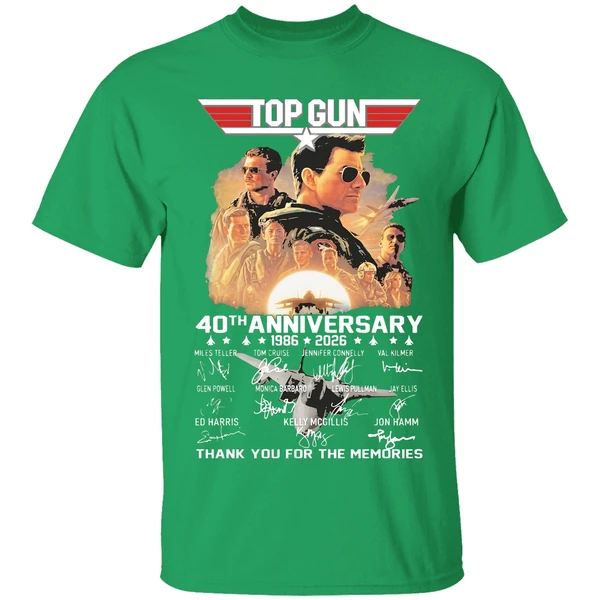 Top Gun 40th Anniversary 1986 2026 Thank You For The Memories Signatures Shirt - Image 2