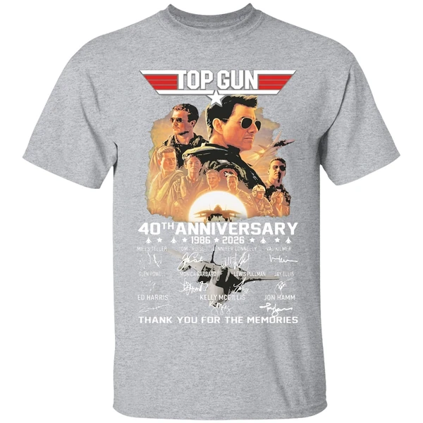 Top Gun 40th Anniversary 1986 2026 Thank You For The Memories Signatures Shirt - Image 9