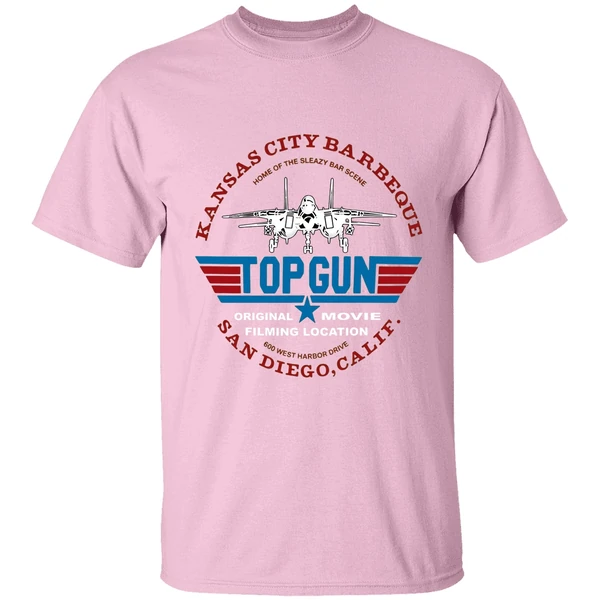 Top Gun Movie Filming Location Kansas City Barbeque San Diego Calif Shirt - Image 2