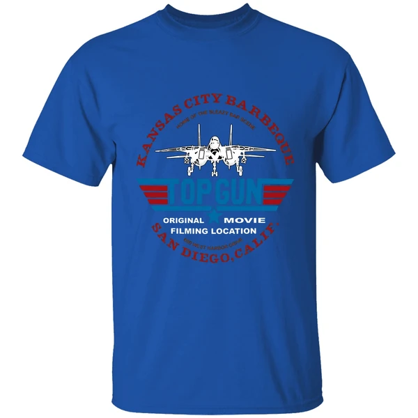 Top Gun Movie Filming Location Kansas City Barbeque San Diego Calif Shirt - Image 5