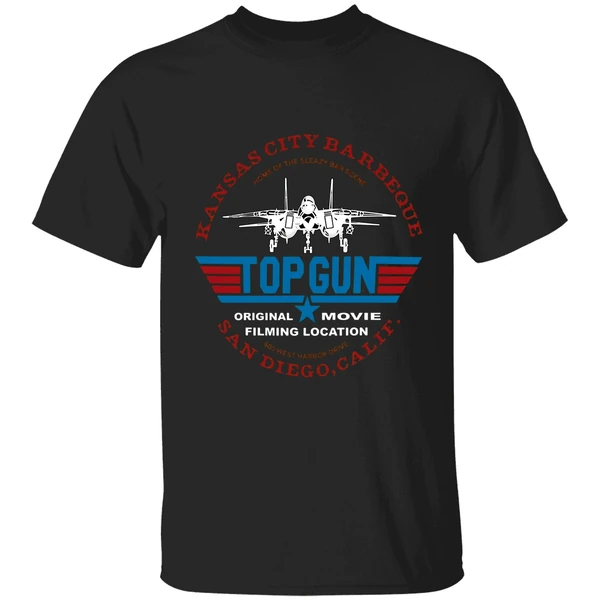 Top Gun Movie Filming Location Kansas City Barbeque San Diego Calif Shirt - Image 7