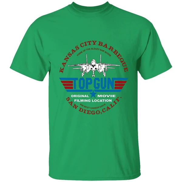 Top Gun Movie Filming Location Kansas City Barbeque San Diego Calif Shirt - Image 8