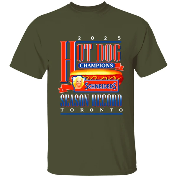 Toronto Blue Jays Hot Dog Champions Season Record 2025 Shirt - Image 3
