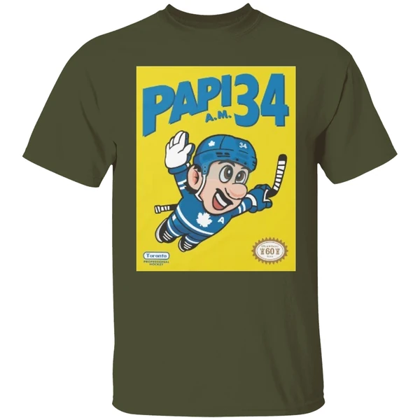 Toronto Maple Leafs Auston Matthews Mario Papi Am 34 Shirt - Image 3