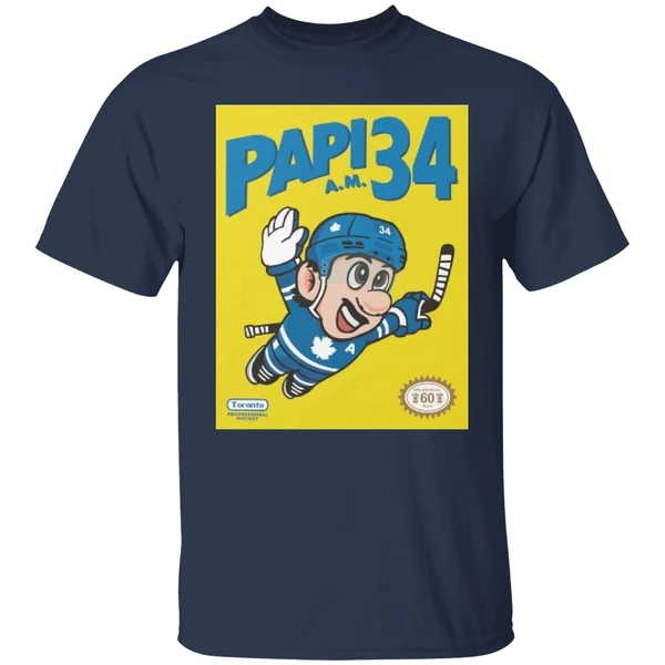 Toronto Maple Leafs Auston Matthews Mario Papi Am 34 Shirt - Image 4