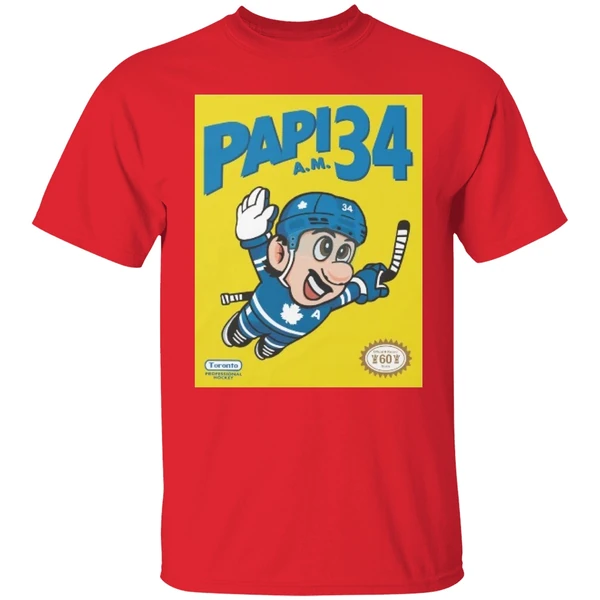 Toronto Maple Leafs Auston Matthews Mario Papi Am 34 Shirt - Image 6