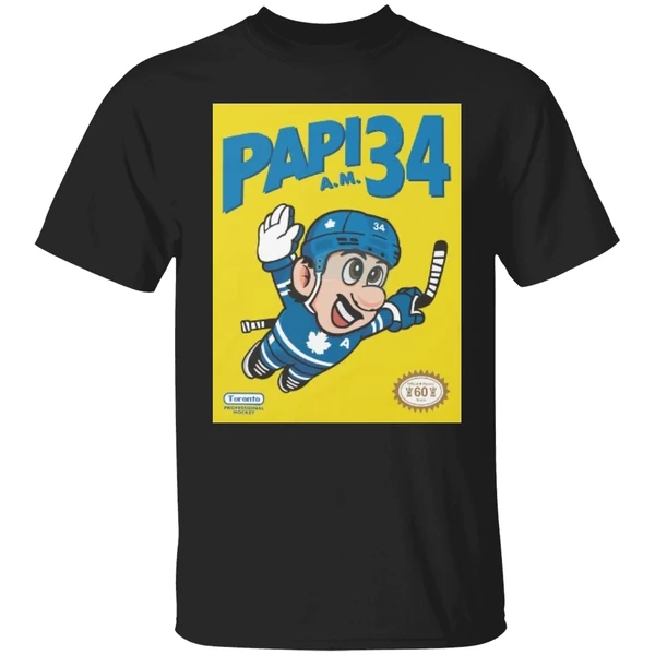 Toronto Maple Leafs Auston Matthews Mario Papi Am 34 Shirt - Image 9