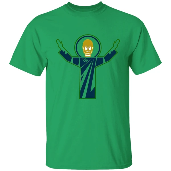Touchdown Jesus Notre Dame Football Shirt - Image 9