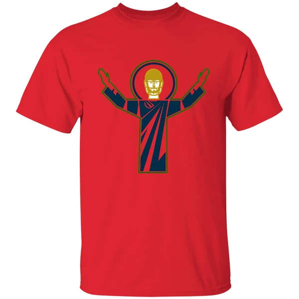 Touchdown Jesus Notre Dame Football Shirt - Image 6
