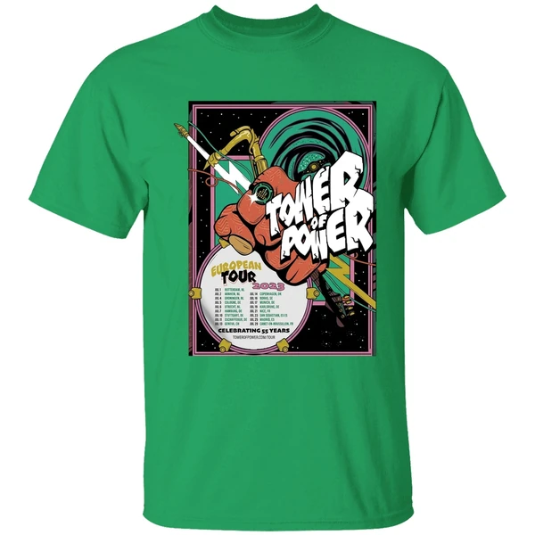 Tower Of Power Europe Tour 2023 Celebrating 55 Years Shirt - Image 2
