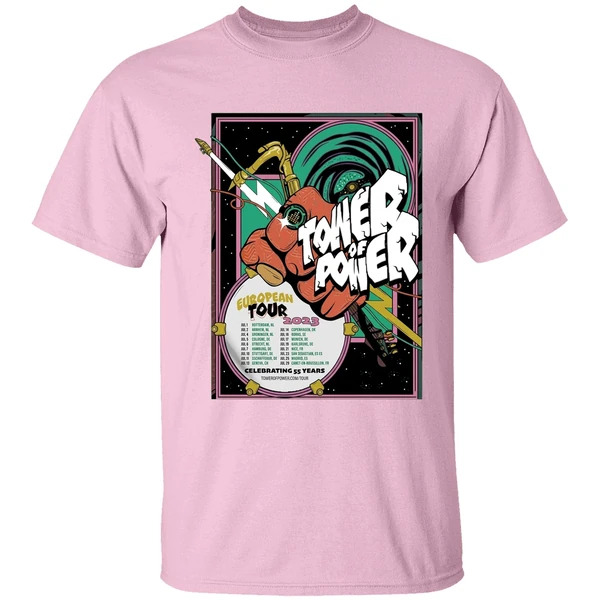 Tower Of Power Europe Tour 2023 Celebrating 55 Years Shirt - Image 3