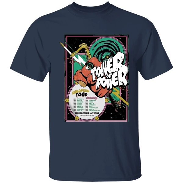 Tower Of Power Europe Tour 2023 Celebrating 55 Years Shirt - Image 5