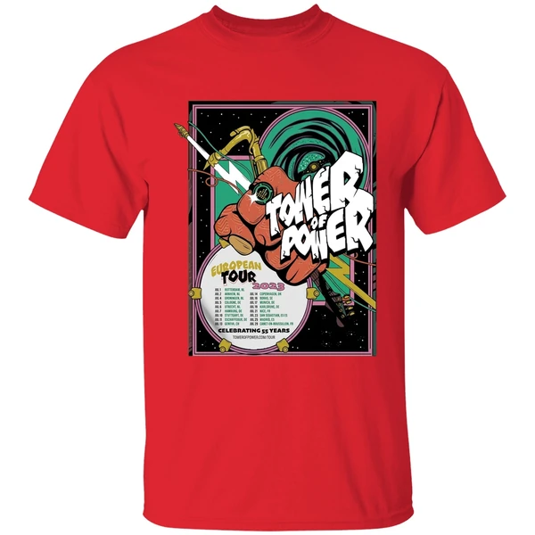 Tower Of Power Europe Tour 2023 Celebrating 55 Years Shirt - Image 7
