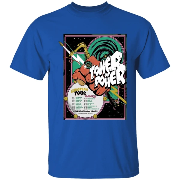 Tower Of Power Europe Tour 2023 Celebrating 55 Years Shirt - Image 8