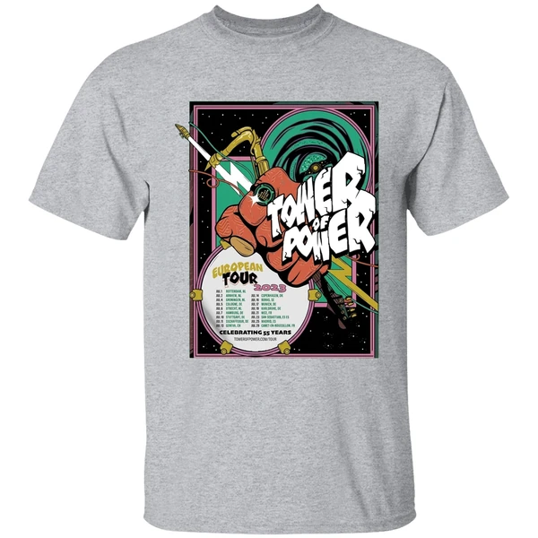 Tower Of Power Europe Tour 2023 Celebrating 55 Years Shirt - Image 9