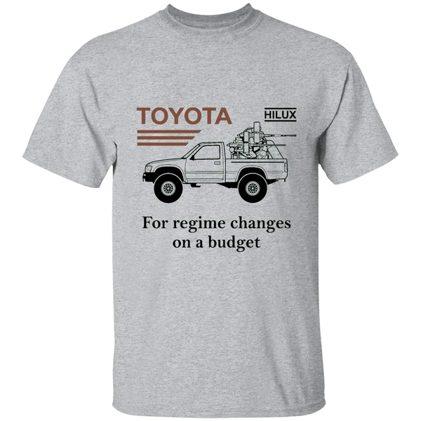 toyota hilux for regime changes on a budget shirt sportgrey
