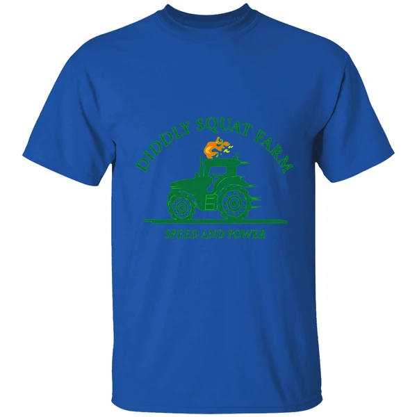 tractor diddly squat farm speed and power shirt royalblue