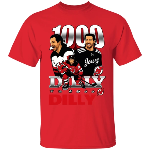 Travis Zajac 1000 Games New Jersey Devils Nhl Shirt - Image 7