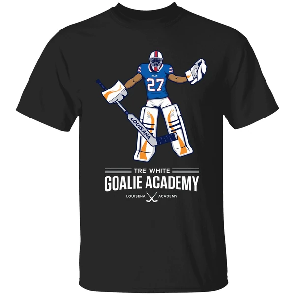 Tre White Goalie Academy Zero Goals Allowed Zero Games Played Shirt