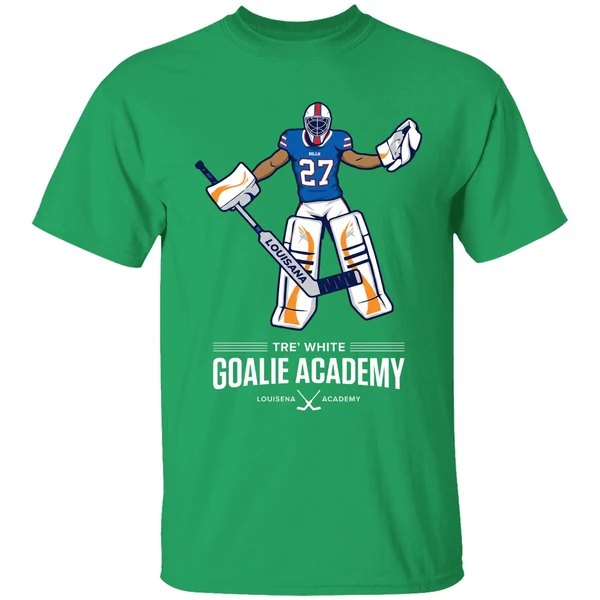 Tre White Goalie Academy Zero Goals Allowed Zero Games Played Shirt - Image 2