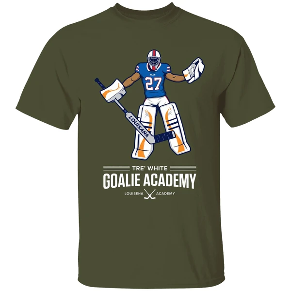 Tre White Goalie Academy Zero Goals Allowed Zero Games Played Shirt - Image 4