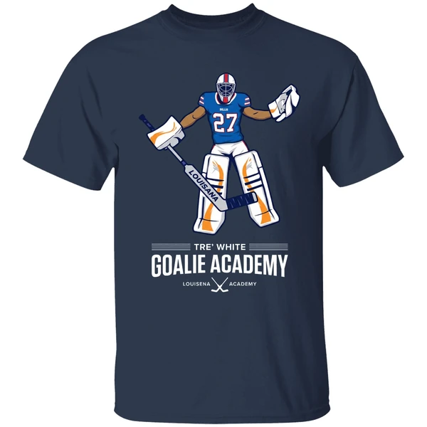 Tre White Goalie Academy Zero Goals Allowed Zero Games Played Shirt - Image 5