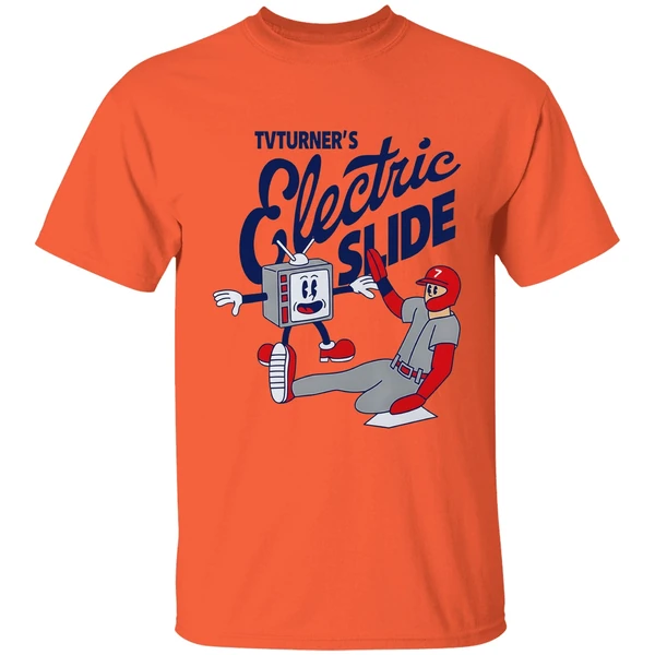 Trea Turner Philadelphia Phillies Baseball Tv Turners Electric Slide Superstar Shirt - Image 3