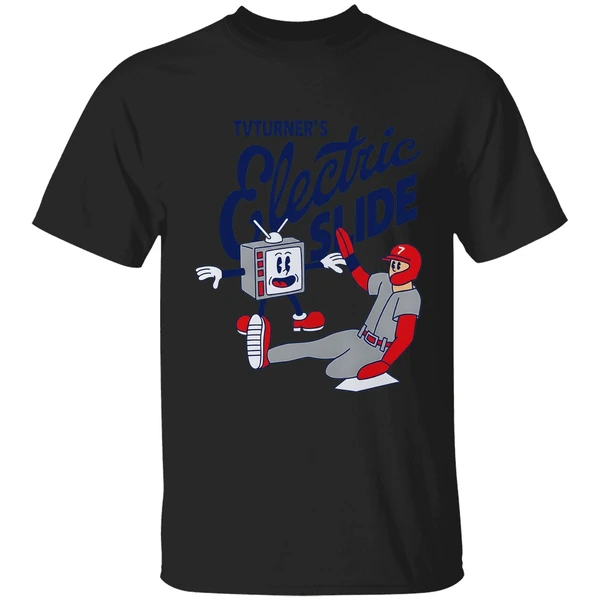 Trea Turner Philadelphia Phillies Baseball Tv Turners Electric Slide Superstar Shirt - Image 7