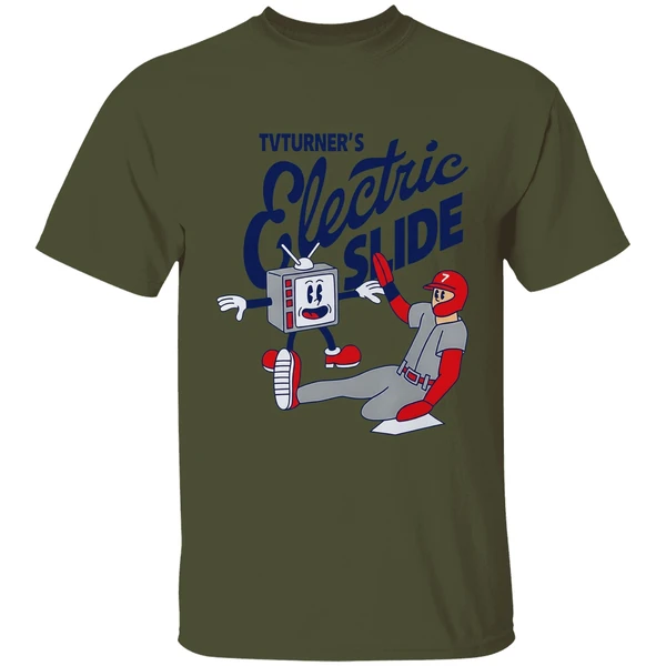 Trea Turner Philadelphia Phillies Baseball Tv Turners Electric Slide Superstar Shirt - Image 9