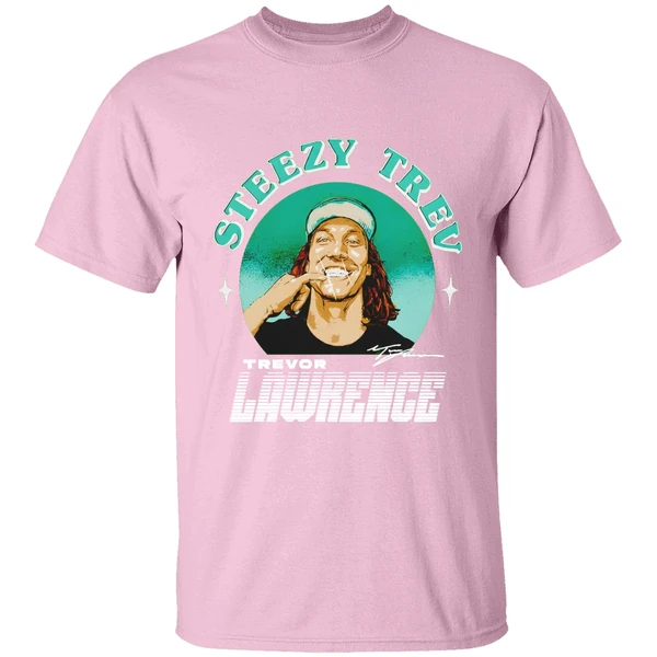 trevor lawrence jacksonville steezy trev signature shirt lightpink