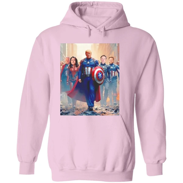 Trump Captain America Avengers Team Elon Tulsi Vance Kennedy Hoodie - Image 5