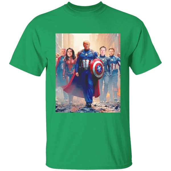 Trump Captain America Avengers Team Elon Tulsi Vance Kennedy Shirt - Image 2