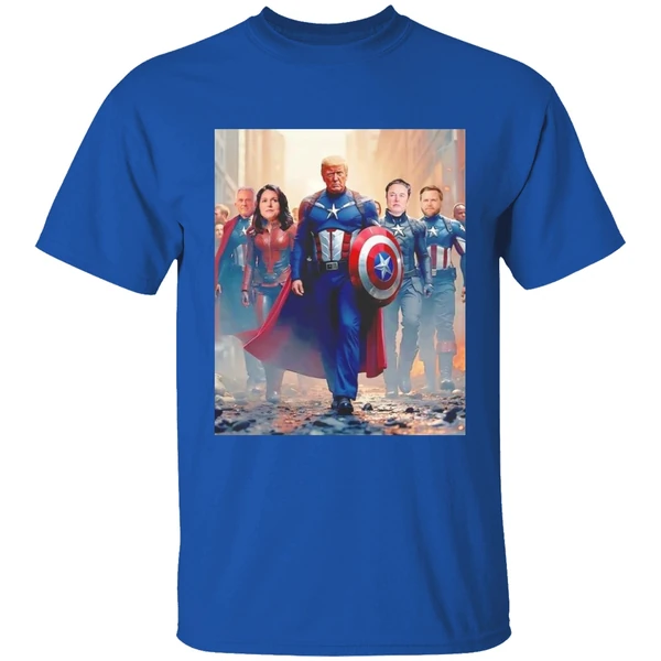 Trump Captain America Avengers Team Elon Tulsi Vance Kennedy Shirt - Image 8