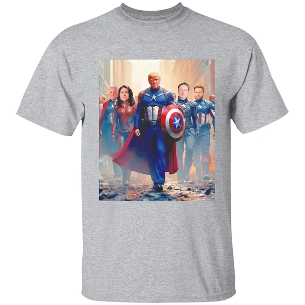 Trump Captain America Avengers Team Elon Tulsi Vance Kennedy Shirt - Image 9