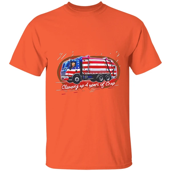 Trump Cleaning Up 4 Years Of Crap Garbage Shirt - Image 6