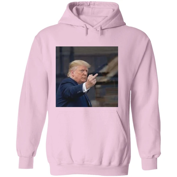 Trump Flips Off Middle Finger On Michigan Hoodie - Image 5