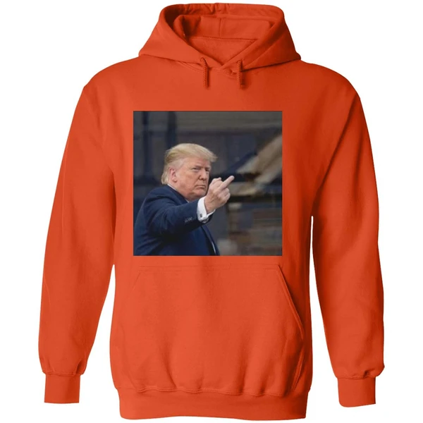 Trump Flips Off Middle Finger On Michigan Hoodie - Image 6