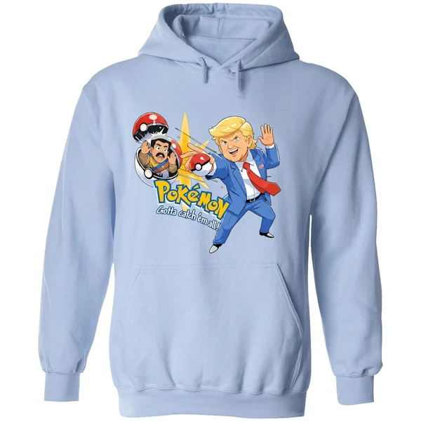 Trump Maduro Venezuela Pokemon Gotta Catch Em All Hoodie - Image 4