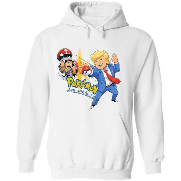 Trump Maduro Venezuela Pokemon Gotta Catch Em All Hoodie - Image 8
