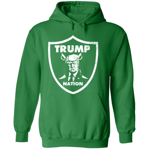 Trump Nation Las Vegas Raiders Football Logo Hoodie - Image 2