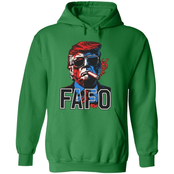 Trump Smoking A Cigar Fafo Hoodie - Image 2