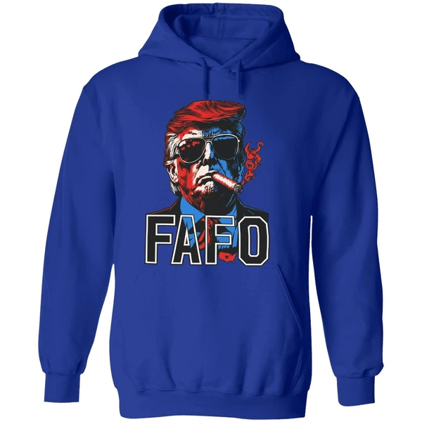 Trump Smoking A Cigar Fafo Hoodie - Image 7