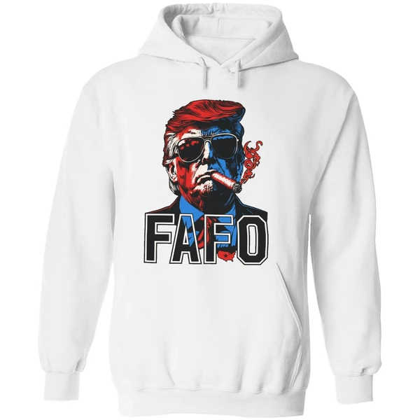 Trump Smoking A Cigar Fafo Hoodie - Image 8