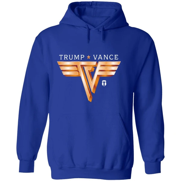 Trump Vance Tv Rocker Gold Hoodie - Image 7