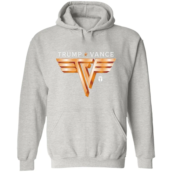 Trump Vance Tv Rocker Gold Hoodie - Image 9