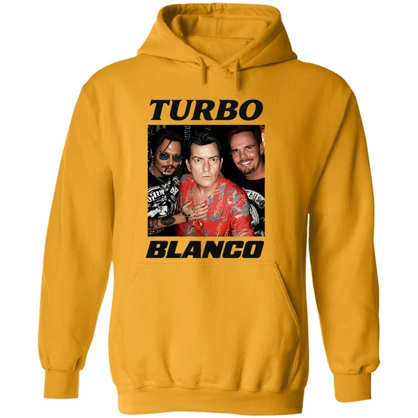 Turbo Blanco Johnny Depp Charlie Sheen And Kevin Dillon Hoodie