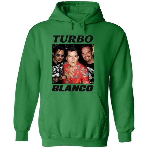 Turbo Blanco Johnny Depp Charlie Sheen And Kevin Dillon Hoodie - Image 2