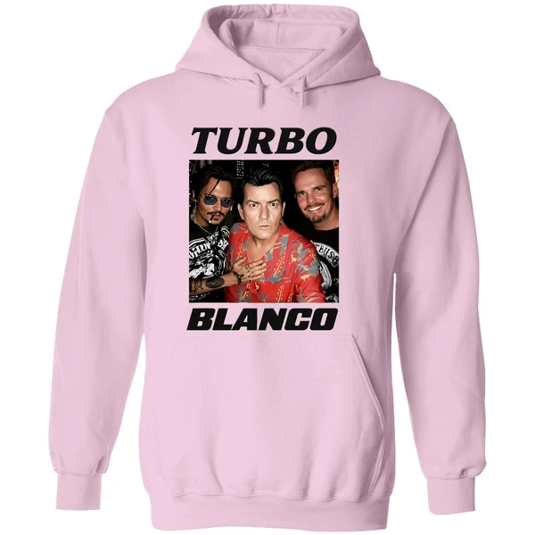 Turbo Blanco Johnny Depp Charlie Sheen And Kevin Dillon Hoodie - Image 5